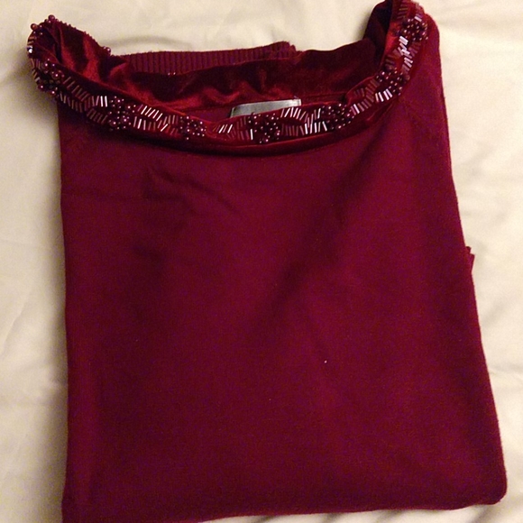 Free with any purchase Women's Sybelle sequin boatneck sweater - Picture 7 of 7